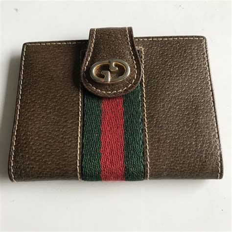 gucci leather card case ebay|Gucci wallet with coin pouch.